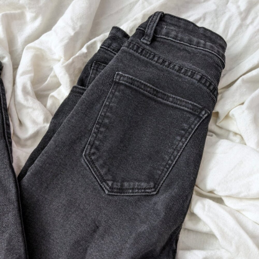 cotton on black stretch mom skinny jeans | womens jeans bottoms